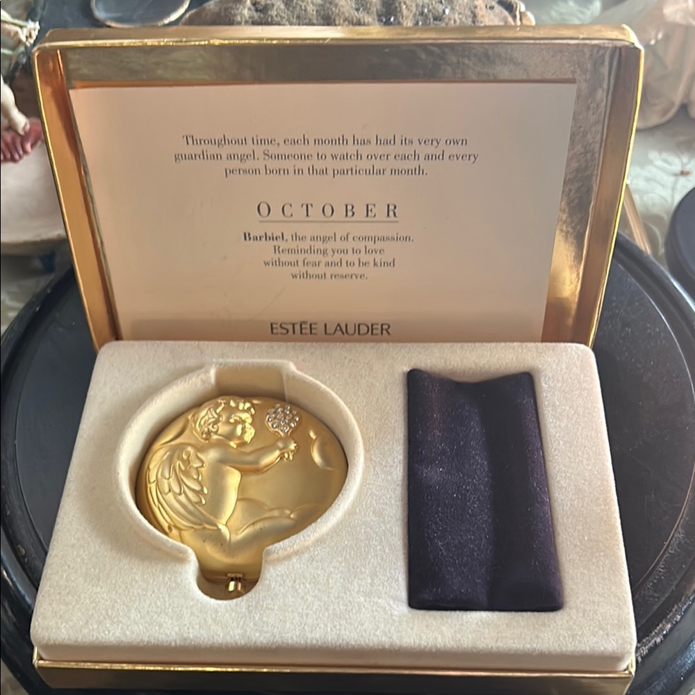 VINTAGE Estee Lauder October Angel Compact